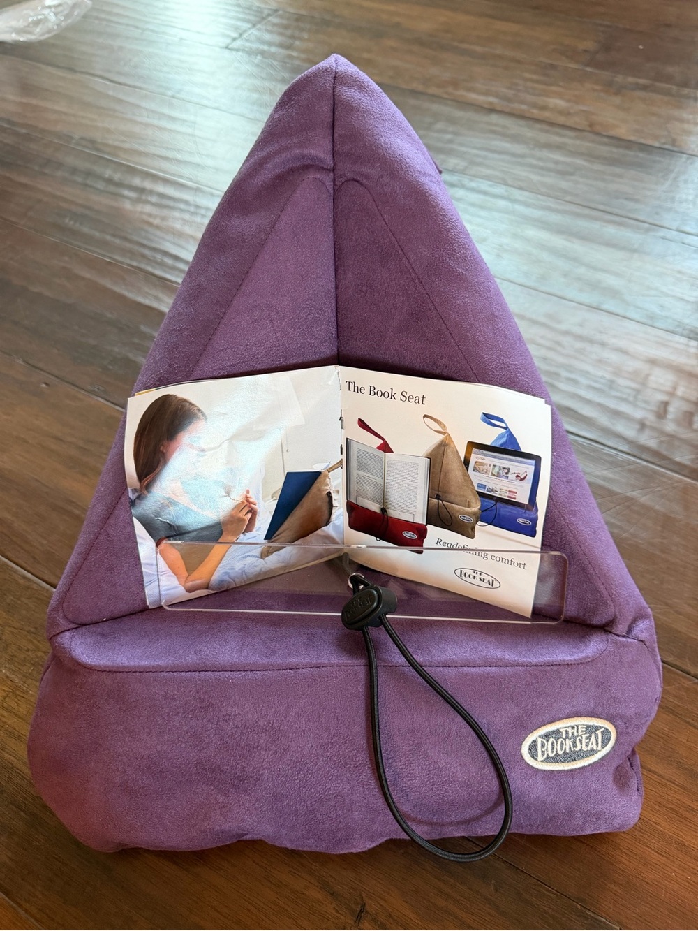 The Book Seat: Hands-Free Book & Tablet Reading Pillow